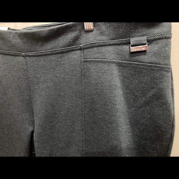 Calvin Klein Plus Size Birdseye Madison Pants - Picture 2 of 4